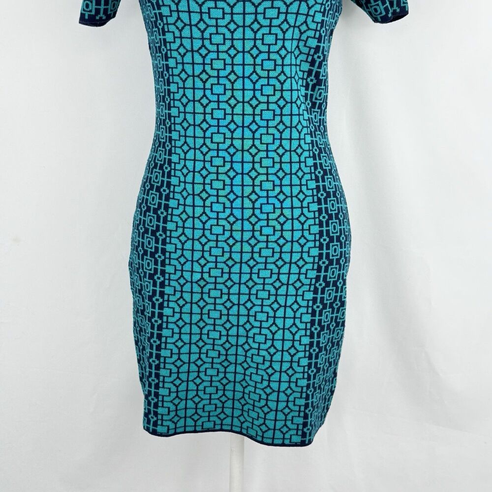 Romeo Juliet Couture Bodycon Dress Womens Size M Short Sleeve Fitted Knit - Picture 10 of 16